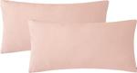 Комплект наволочек Soulful, 2 предмета, 40x80 см, розовый - фото