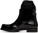 Черные эмалированные сапоги We11done - фото 3