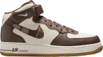 Кроссовки Nike Air Force 1 Mid 'Brown Plaid', коричневый - фото