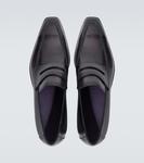 Andy Démesure кожаные пенни-лоферы Berluti, Nero Grigio - фото 4
