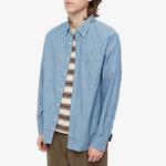 Рубашка Beams Plus Button Down Chambray Shirt - фото 2