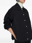 Куртка-рубашка с логотипом JIL SANDER, черный - фото 3