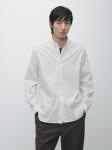 Рубашка Massimo Dutti Regular Fit Oxford, белый - фото 4