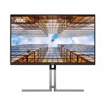 Монитор AOC K27U3D, 27'', 5120 x 2880, IPS, 70 Гц, черный/серебристый - фото