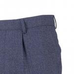 Классические брюки HUGO BOSS смешанного синего цвета - фото 7