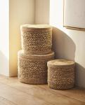 Корзина с крышкой Zara Home Seagrass - фото 6