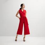 Женский комбинезон с рюшами Andrew Marc, черный - фото 3