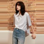 ELLE Рубашка Women's Stripes Lapel Moderate - фото 4