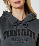 Толстовка Cropped Fit Tommy Jeans с логотипом и капюшоном, черный - фото 4