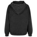 Худи Build Your Brand Acid Washed Oversize, черный - фото 4