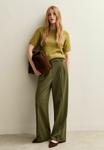 Брюки New Look PLEATED FRONT WIDE, Khaki - фото 2