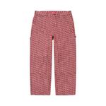 Брюки Supreme Monogram Double Knee Denim Painter Pant, Red - фото