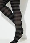 Тайтсы Ulla Popken STRIPED ILLUSION OTK, Black - фото 5