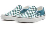 Кроссовки slip-on blue white grid 'blue white' Vans, синий - фото 3