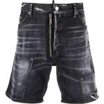 Шорты в стиле Distressed DSQUARED 2, черный - фото