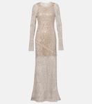 Платье с пайетками Brunello Cucinelli, Lessive+Argento - фото