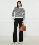 Кроссовки женские Pinko Zoe комбинированные с логотипом бренда, бежевый - фото 2