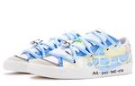 Кроссовки Nike Blazer Skateboard Shoes Men Low-Top White Blue - фото 2