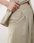 Широкие брюки цвета хаки Miss Selfridge - фото 2
