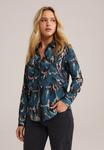 Блуза WE Fashion Button-down blouse, Turquoise - фото
