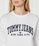 Университетский свитер Loose fit Tommy Jeans, белый - фото 4