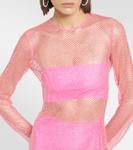 Мини-платье с отделкой из перьев Giuseppe di Morabito, Mt Pink - фото 4