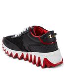 Кроссовки Mini Shark из кожи и замши Christian Louboutin, черный - фото 2