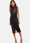 Платье Lipsy Shift dress, Black Nude/Black - фото
