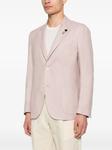 Однобортный пиджак Lardini, розовый - фото 3