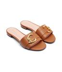 Кожаные тапочки Coccinelle, коричневый - фото 3