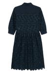 Платье миди с вышивкой D.Exterior, синий - фото 2