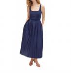 Платье Присцилла в морском синем Tanya Taylor - фото 4