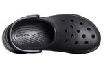 Сандалии small whale retro thick sole black sandals Crocs, черный - фото 4