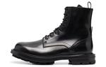 Кроссовки polished leather combat boots 'black' Alexander Mcqueen, черный - фото 2