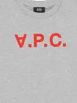 Футболка с логотипом A.P.C., серый - фото 3