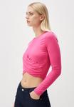 Топ с длинными рукавами LONG SLEEVE CREW NECK CROP Jimmy Key, розовый - фото 2