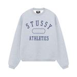 Свитер Stussy Athletics Crew, Grey Heather - фото