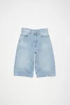 Джинсовые шорты - свободного кроя Acne Studios, голубой - фото 6
