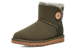 Ботинки зимние UGG WMNS Mini Bailey Button II, зеленый - фото 3