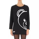 MOSCHINO Женское черное платье с длинными рукавами - фото 5