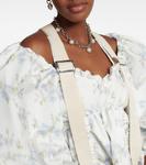 Мини-платье с рукавами-буфами Simone Rocha, синий - фото 5