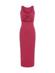 Платье миди темно-ягодного цвета LSCN BY LASCANA - фото 4