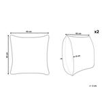 Декоративные подушки набор из 2-х штук Beliani, бежевый - фото 3