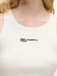 Топ в рубчик Karl Lagerfeld Jeans, нейтральный - фото 5