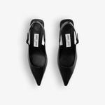 Кожаные туфли на каблуке Amel 50 с пяткой Jimmy Choo, черный - фото 2
