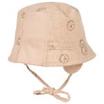 Детская шапочка с муслиновой лентой и ушами Maximo, Oldrose - фото 2