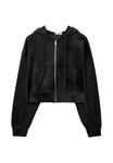 Худи Stradivarius HOODIE WITH, Black - фото 5