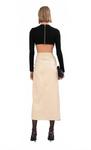 Кожаная юбка Celeste в цвете крема NONCHALANTLABEL, Crema - фото 2