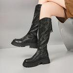 Высокие сапоги женские черные EBLAN - фото 6