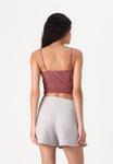 Топ Vero Moda VMHONEY CROPPED, Rose Brown/Brown - фото 3